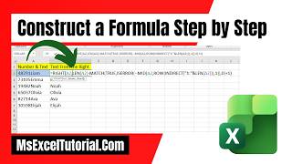 How We Construct a Formula Step by Step in Excel to Solve a Problem