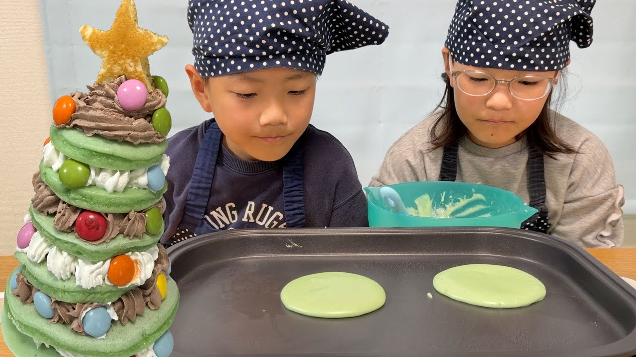 🎄🥞クリスマスツリーケーキ🧑‍🍳