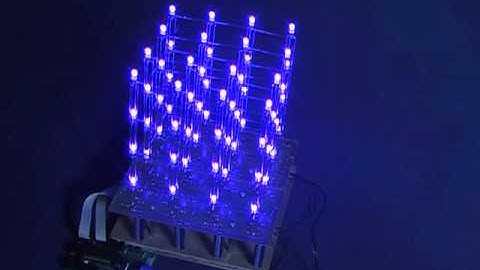 4x4x4 RGB LED Cube Animation Programm