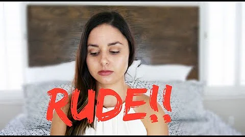 TELLING PATIENT'S TO STOP BEING RUDE