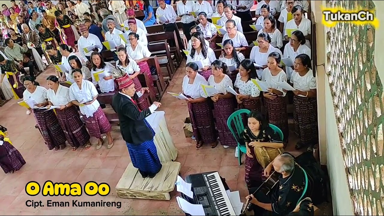 O Ama Oo; Persembahan Indah Dalam Gaya Bahasa & Irama Lamaholot Lewoingu || Misa Perdana Imam Baru||