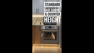 Typical cabinet and countertop heights (and tips on installation adjustment)