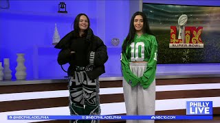 Check out these unique game day fashions for Eagles fans