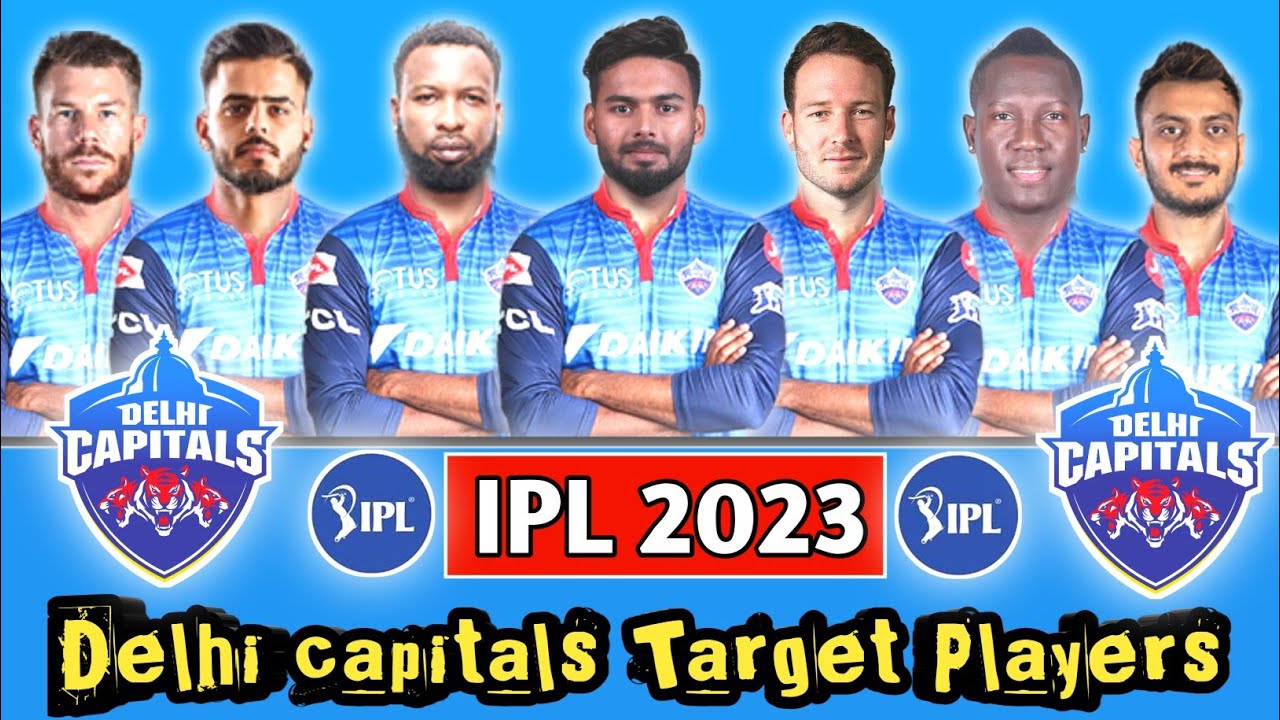 IPL 2023 | Delhi Capitals Team Full Squad | DC Target Squad 2023 | DC Team New Players List 2023