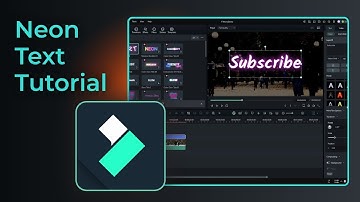 How to Add Glowing Neon Text Effect in Filmora