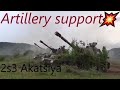 2s3 akatsiya in action russian artillery