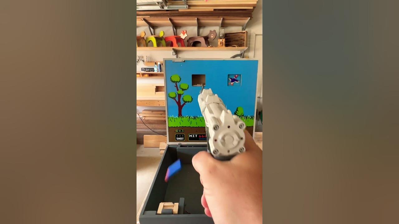 I Made a Giant Wooden Duckhunt Arcade Game! | #woodworking #viral #awesome
