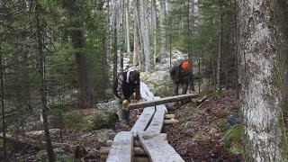 Acadia National Park trail maintenance team informed by Indigenous practices