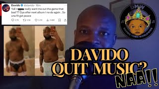 'Na God Go Punish Shade...'' |  DAVIDO QUIT MUSIC.....NAAAA!!!
