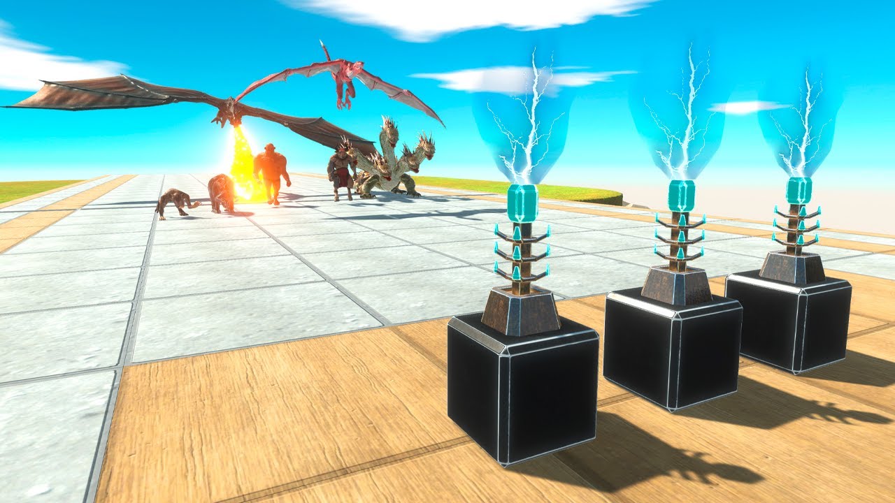 Lightning Gun Challenge vs Factions - Animal Revolt Battle Simulator