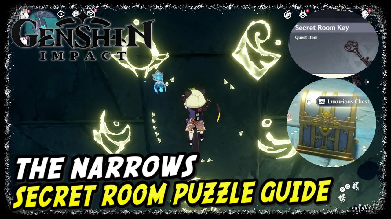 The Narrows Secret Room Puzzle Genshin Impact Secret Key Location