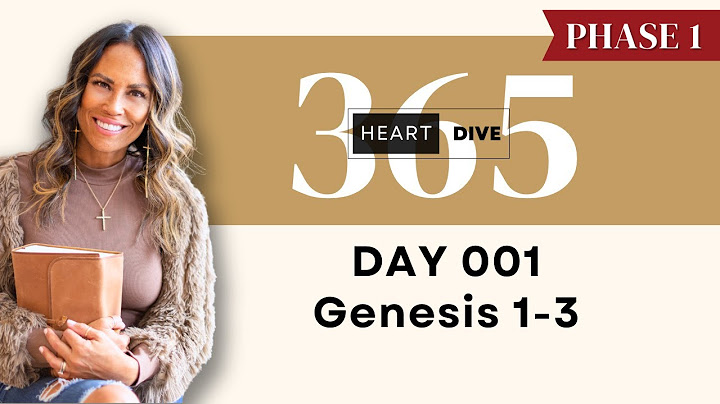 Day 001 Genesis 1-3 | Daily One Year Bible Study | Audio Bible Reading with Commentary