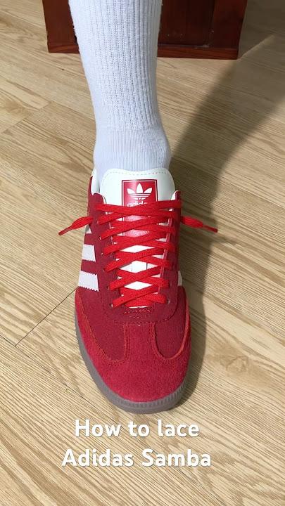 How to lace Adidas Samba#sneakers #shoes #adidas #samba