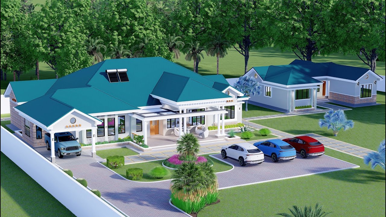 Modern House Design | All Ensuite | 5 Bedroom Bungalow House Plan With A Garage