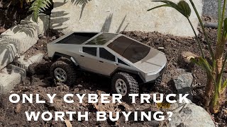 Tesla Cyber Truck RC Car Takes on EPIC New 1/18 Scale Crawler Course! Unboxing And Testing JJRC 8818