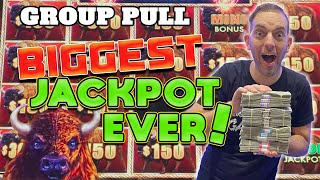 Greedy Group Pull Wins BIGGEST JACKPOT EVER!!!
