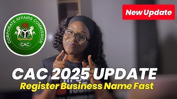 How to Register a Business Name in Nigeria on CAC with the New Ai Update  (Step by Step Video Guide)