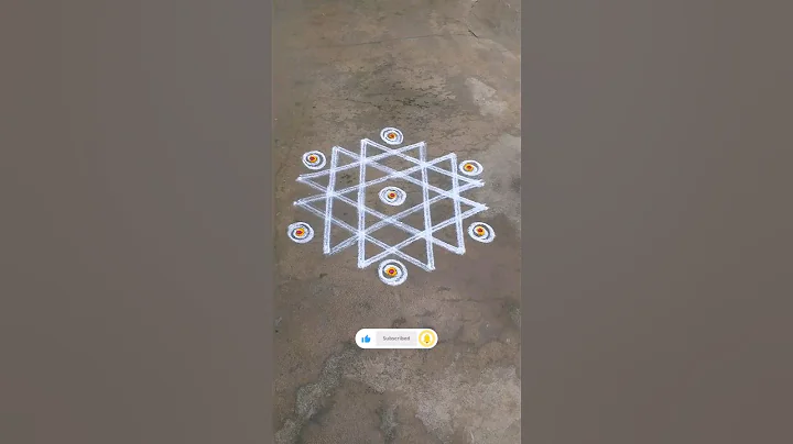 Simple kolam/easy kolam/small kolam/new kolam #shorts #kolam #rangoli #muggulu #trending #indianart