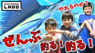 ニンテンドースイッチ すべての魚を釣るまで終われません！ Nintendo LABO Fishing ! コーキtv