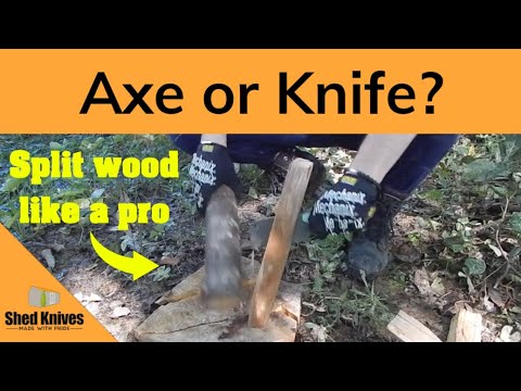 Batoning With A Fixed Blade: Knots, Clean Grain, & More Ft. 2023 Atlas | Shed Knives 