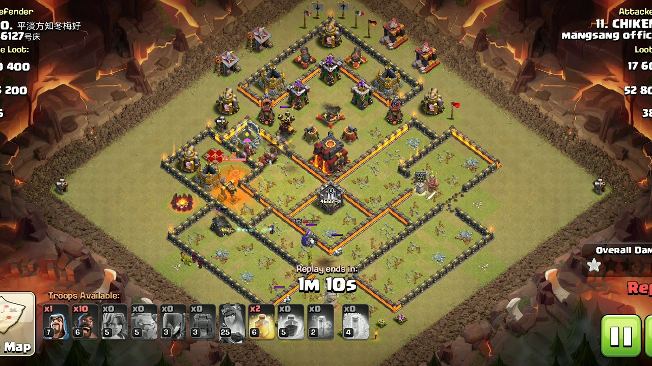 Best Th10 Attack With Low Level Heroes | Hog Attack ! ?