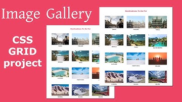 Desgin image gallery using css grid | css grid project in bangla