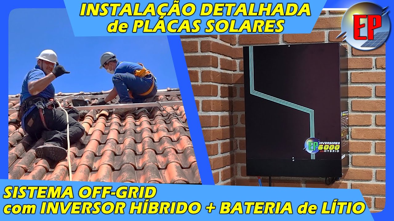 INSTALAÇÃO Placas Solares de Sistema Off-Grid em Detalhes! - YouTube