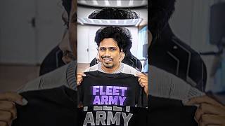 "FLEET ARMY" Shirt🤯🔥 #gamerfleet #shorts #youtubeshorts #anshubisht