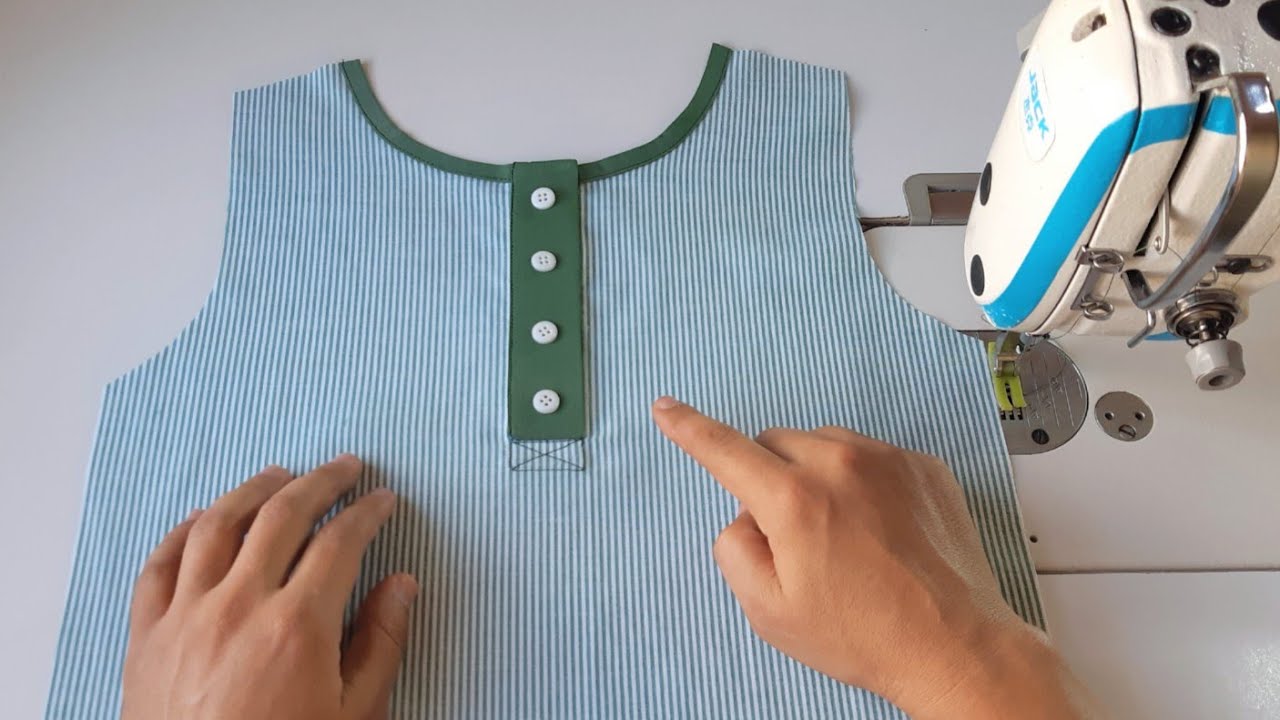 Placket cutting and stitching the simple and easy | Sewing tips and ...