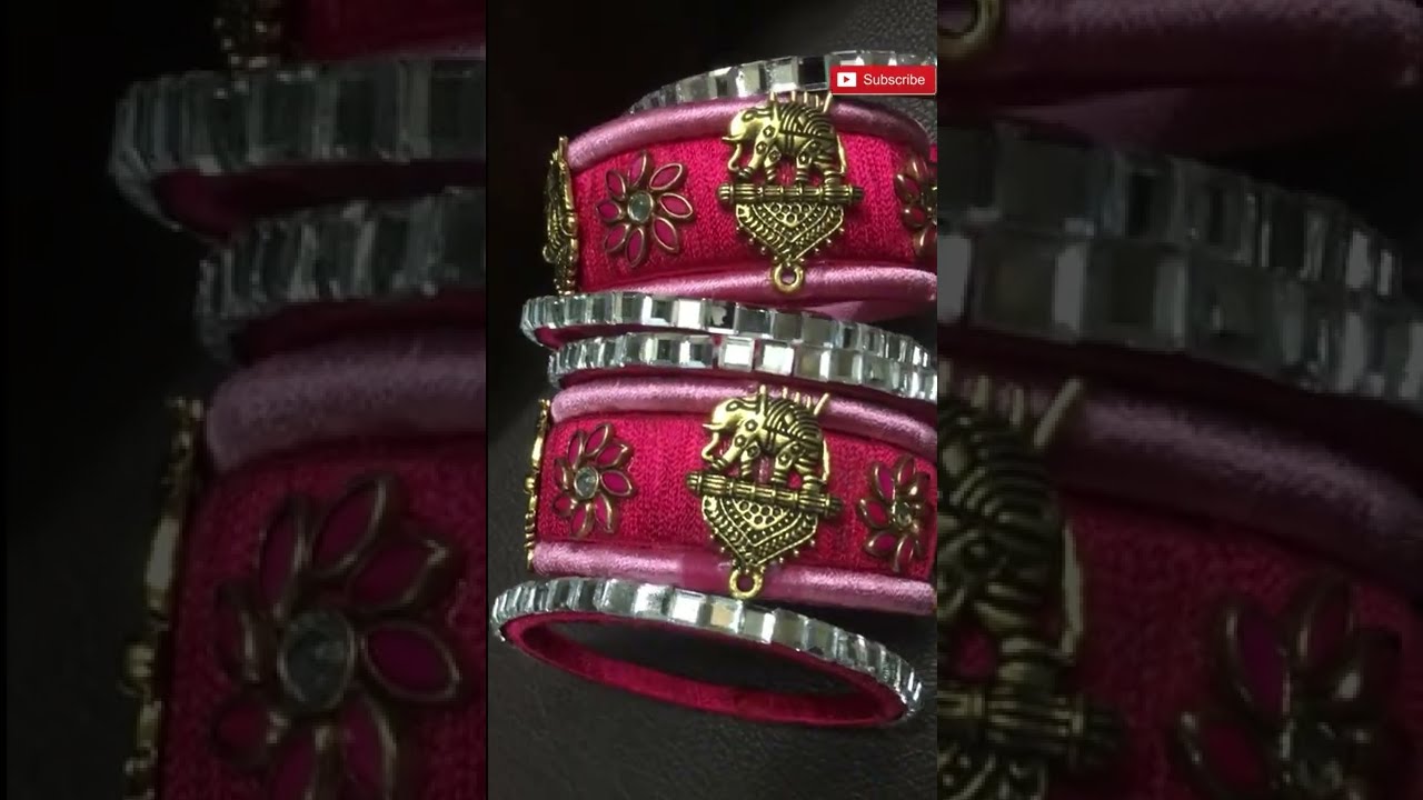 Fusion bangles making | Silk thread bridal bangles 