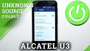 How to Allow Unknown Sources in ALCATEL U3 – Download Apps From Unknown Sources