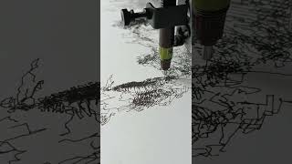 Drawing Tom Hiddleston with pen plotter precision. Look at those sharp lines! ✒️🎬 #art #satisfying