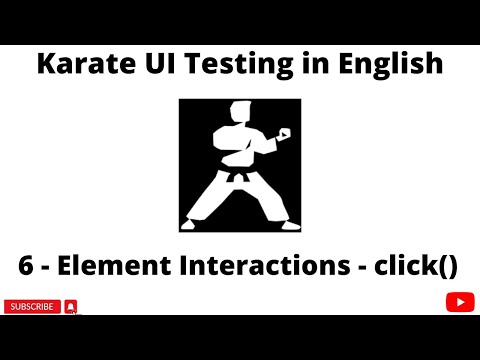 Use of click method in Karate | Karate UI Automation Testing Tutorials 4 Beginners | English | #6