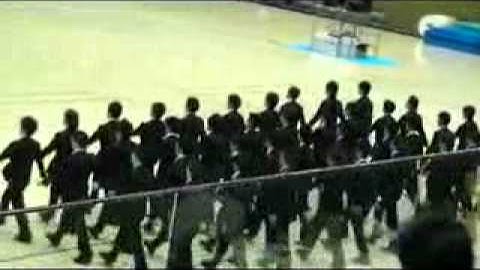 Stunning Japanese synchronized walking routine