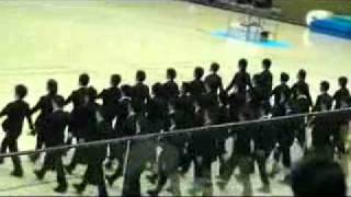 Stunning Japanese synchronized walking routine