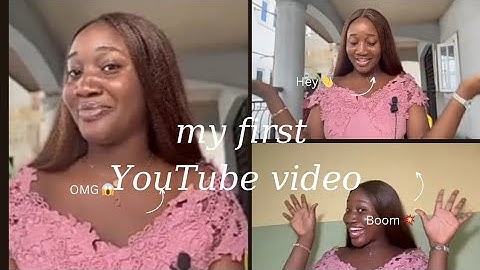 MY FIRST YOUTUBE VIDEO 😯| Introduction(2023)| Nigerian YouTuber ☺️