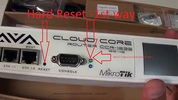 Mikrotik Router Reset Manually
