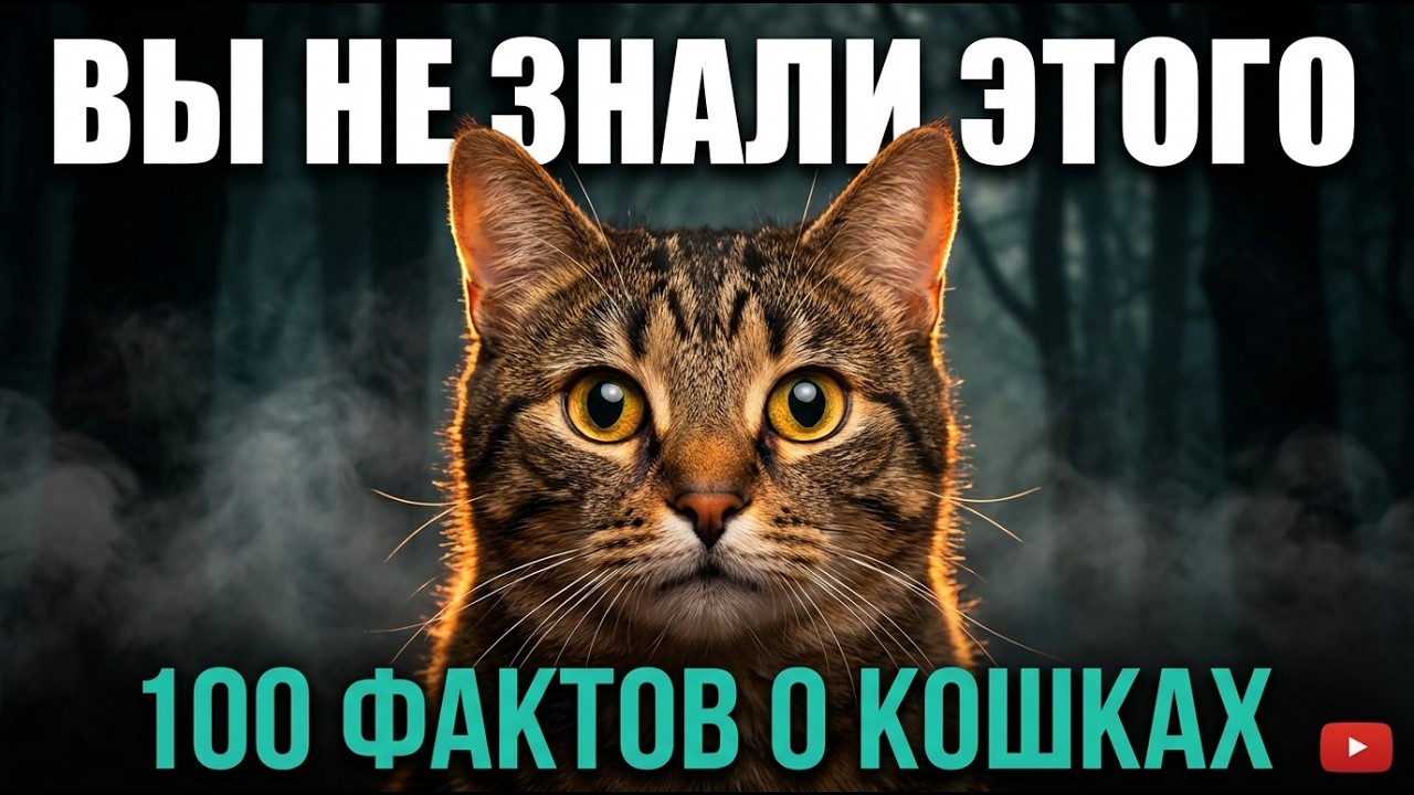 100 фактов о кошках, которые перевернут ваш мозг! #кошки #факты #фактыокошках #животные