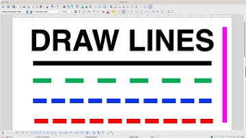 How to Insert a Line in LibreOffice Writer