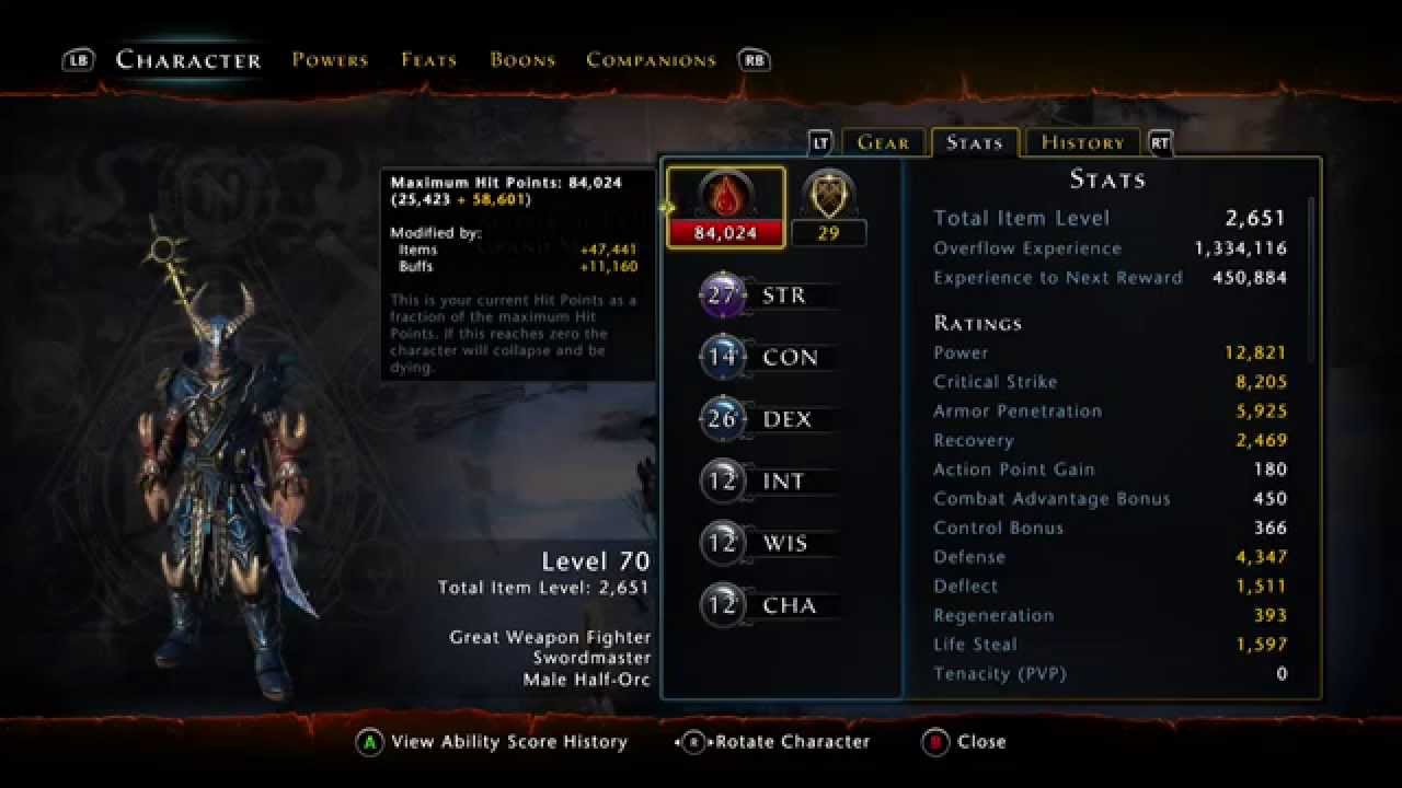 Neverwinter GWF High Crit Build (Mod 6 Update)