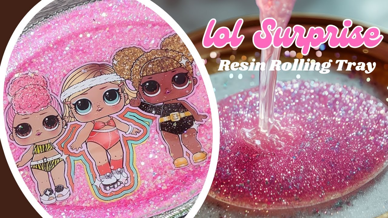 Transforming a Dollar Tree Silver Tray into a Glam LOL Resin Tray! 💎✨