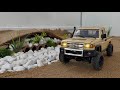 NEW Build Off-Road Simulation Drive! TOYOTA Land Cruiser vs LAND ROVER Range Rover & Defender RC