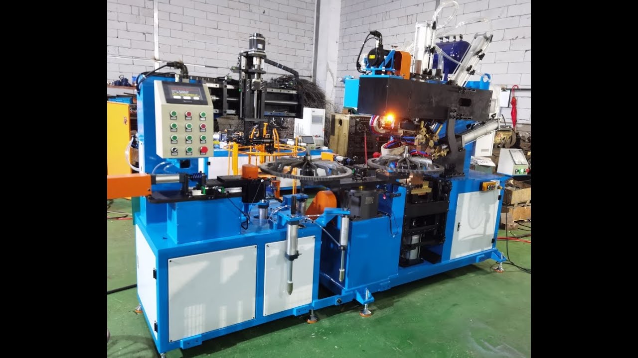 Flat Fan Guard Making Machine: 2D CNC Wire Bender + Double Station Fan ...