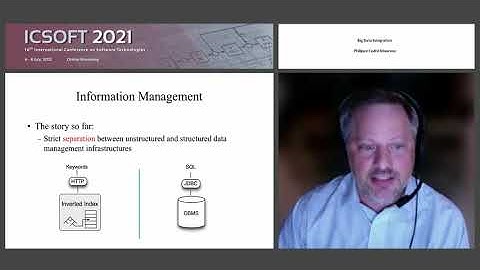 "Big Data Integration" Prof. Philippe Cudré-Mauroux (ICSOFT 2021)