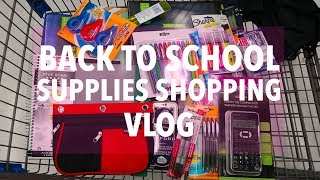 BACK TO SCHOOL SUPPLIES SHOPPING VLOG WOW | Grade 9/2017