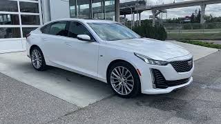 White 2020 Cadillac Ct5 Premium Luxury Review Calgary Alberta - Wolfe Calgary