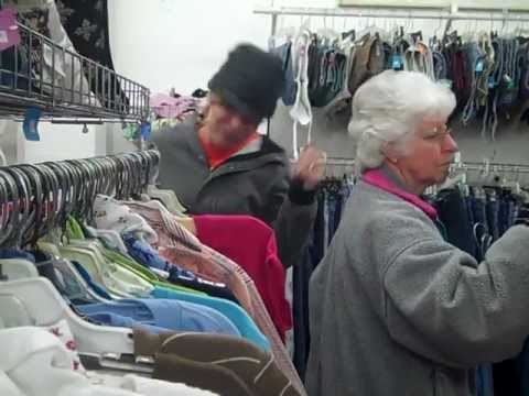 dancing at the second hand store - YouTube