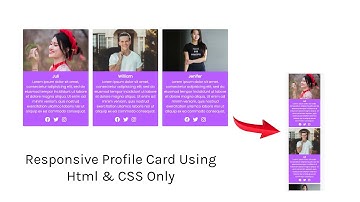 (Myanmar မြန်မာ) - Responsive profile card using only HTML and CSS