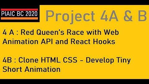 PIAIC Bootcamp 2020 Project 4A & 4B Red Queen’s Race Web Animation API & React Hooks and HTML CSS