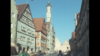 Rothenburg ob der Tauber 1976 archive footage